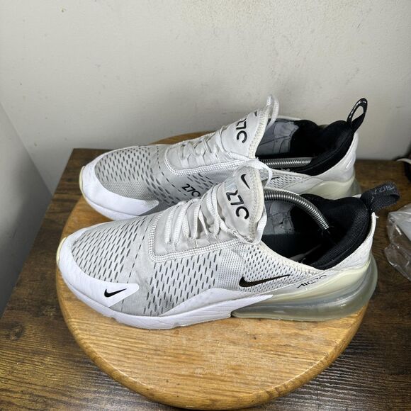 Nike Air Max 270 Shoes Mens Size 13 White Black AH8050-100 Running Sneakers main image 7